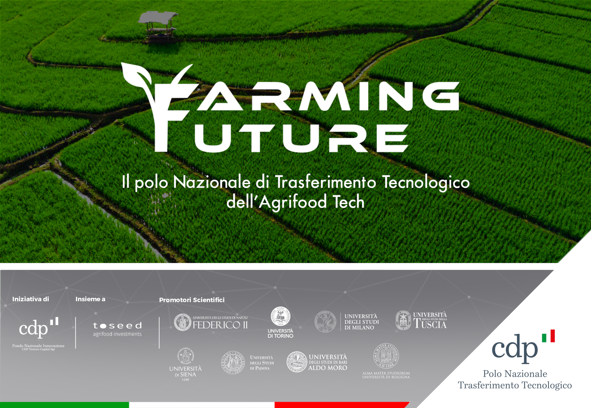 FARMING FUTURE | Il Polo Nazionale di Trasferimento Tecnologico dell'Agrifood Tech